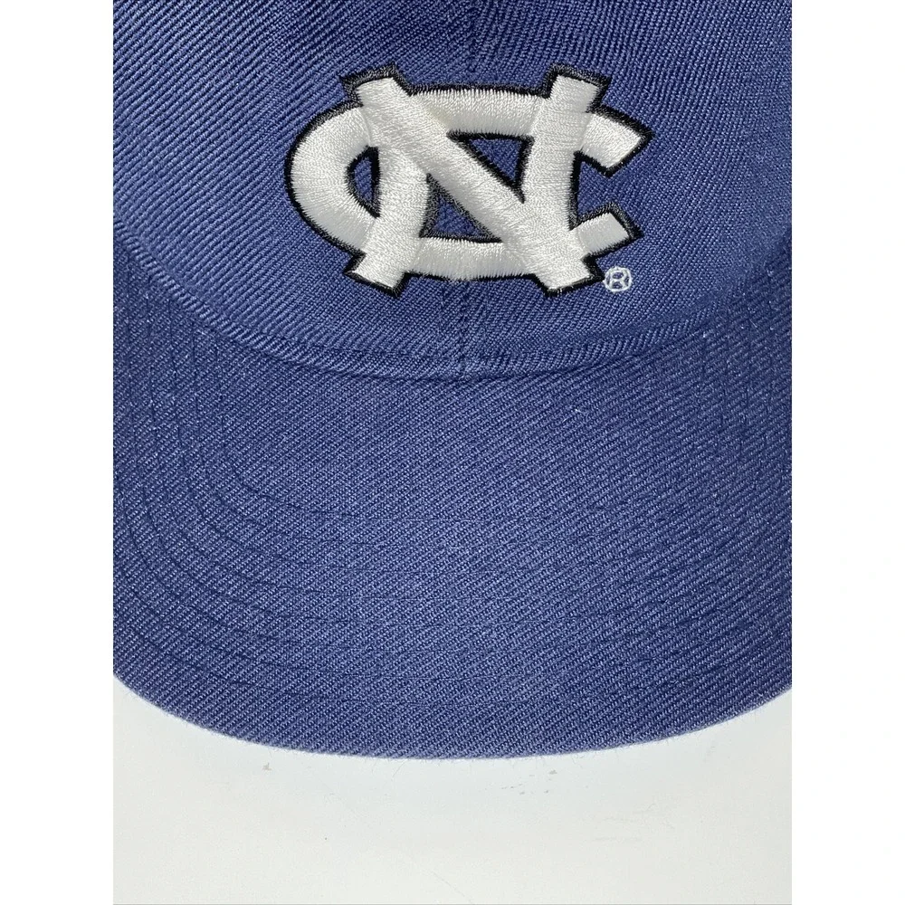 UNC Tar Heels Hat Navy Blue White Interlocking NC Logo Baseball Cap Mens